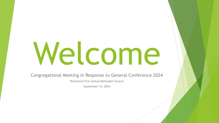 Congregational Meeting Response to General Conference 2024