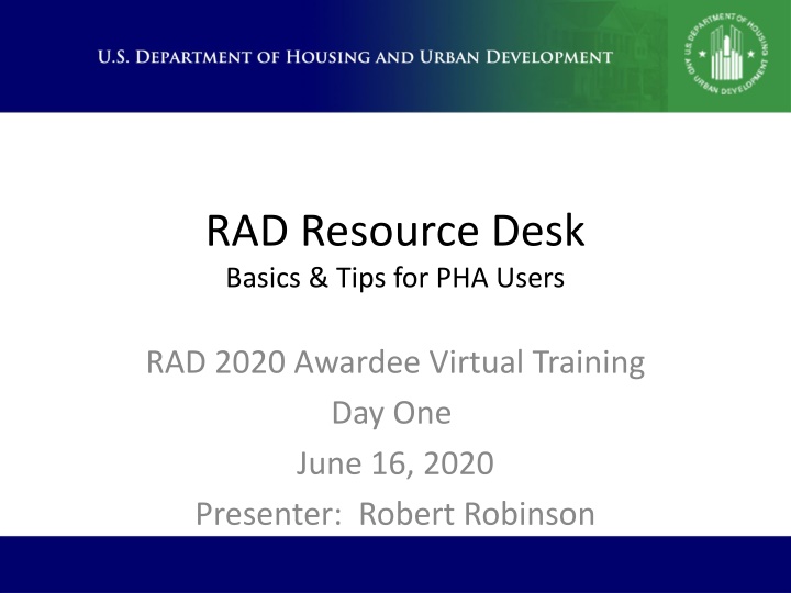 RAD Resource Desk