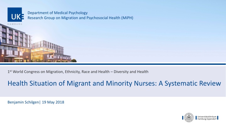 Health Situation of Migrant and Minority Nurses: A Systematic Review