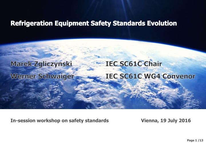 Evolution of Refrigeration Equipment Safety Standards