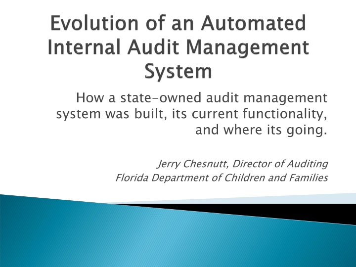 State-Owned Audit Management System: Building, Functionality, Future