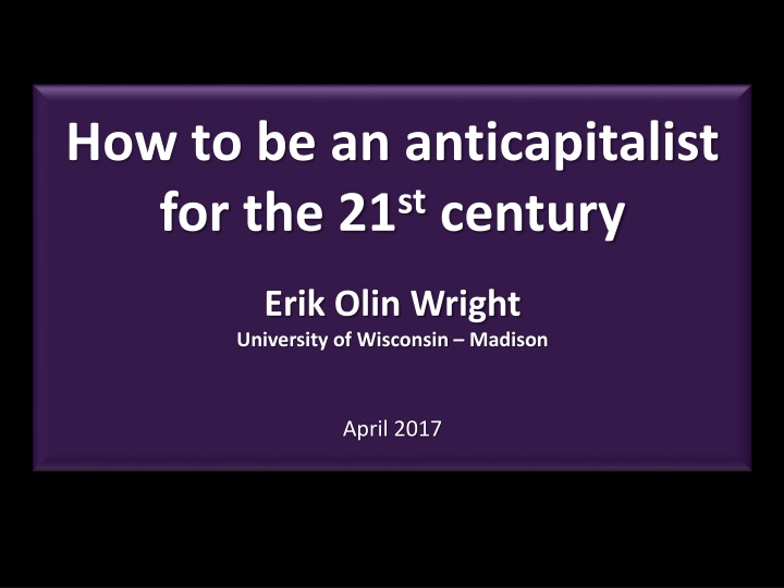 Strategic Logics of Anti-Capitalism: Transforming Economic Systems