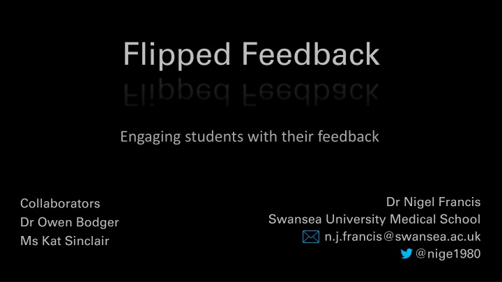 Flipped Feedback