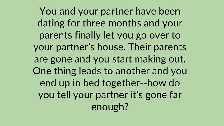 Handling Pressure in Intimate Situations