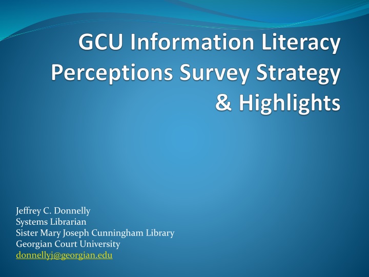 Survey Results Analysis and Improvement Plan at GCU