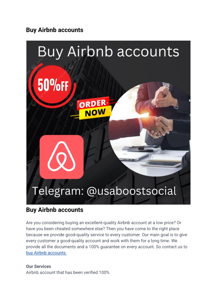 buy airbnb accounts n.w