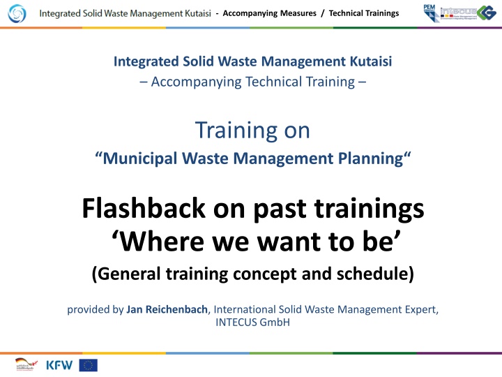 Integrated Solid Waste Management Training: Municipal Waste Management Planning
