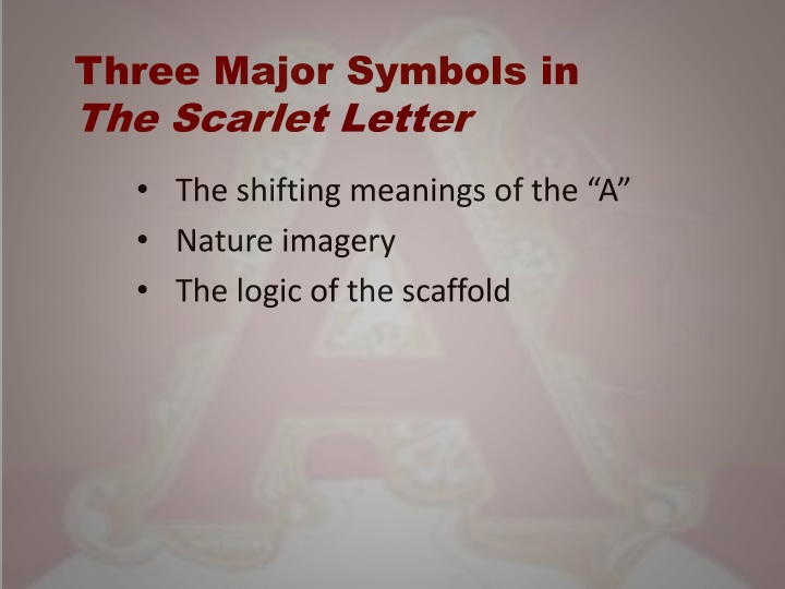 Symbolism and Nature Imagery in The Scarlet Letter