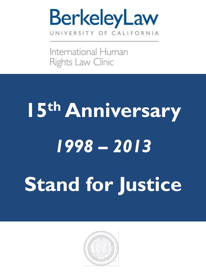 Justice Stands: 15th Anniversary Highlights 1998-2002