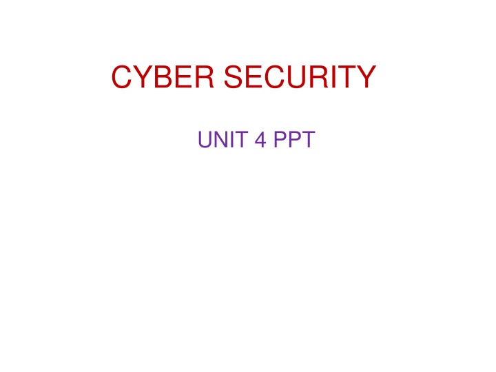 CYBER SECURITY