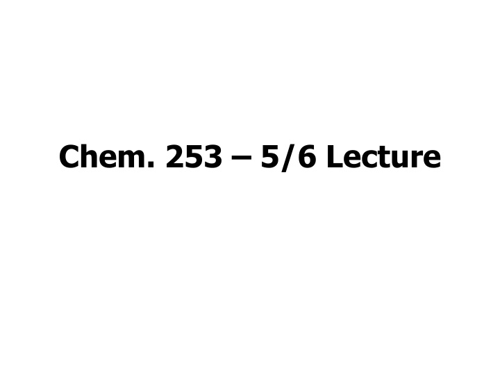 Chemistry Lecture Series for In-Depth Learning