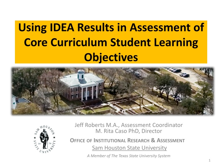Using IDEA Results in Core Curriculum Assessment