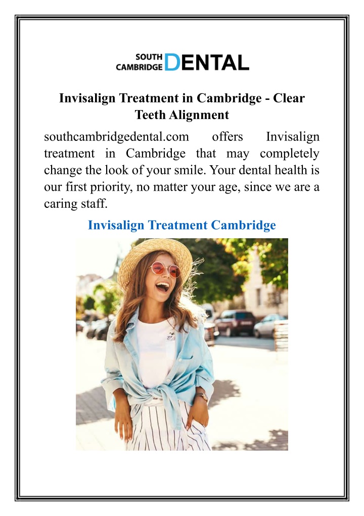 invisalign treatment in cambridge clear teeth n.w