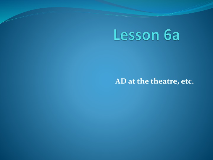 Live Subtitling & Audiodescription in Performance Arts