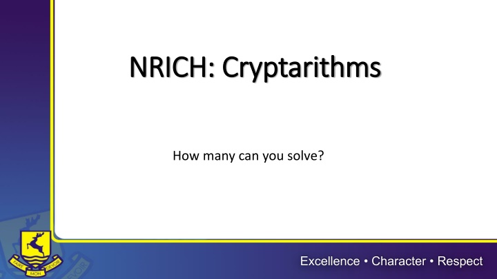 Cryptarithms: Solve Mathematical Puzzles!