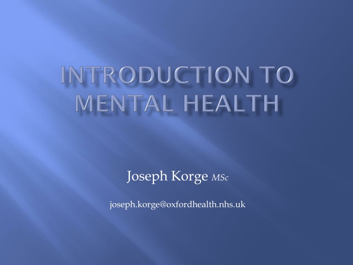 Insights into Mental Health Issues