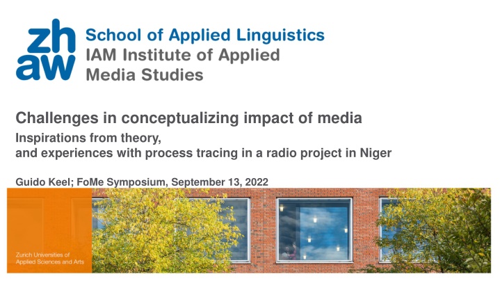 Challenges in Conceptualizing Impact of Media: Insights from Radio Project in Niger