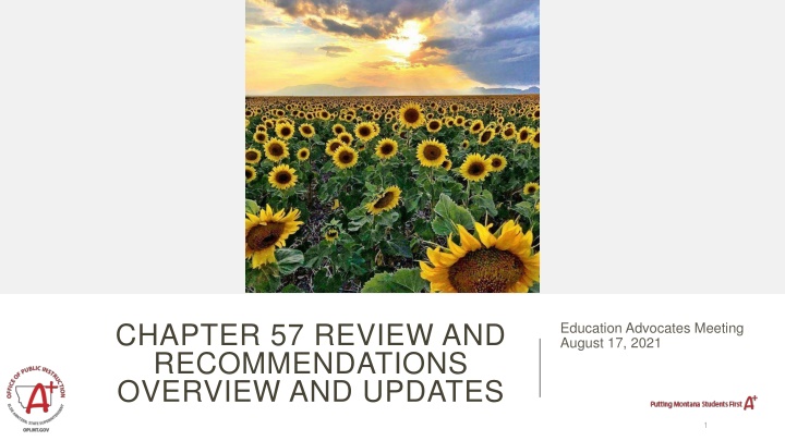 Education Advocates Meeting Update August 17, 2021
