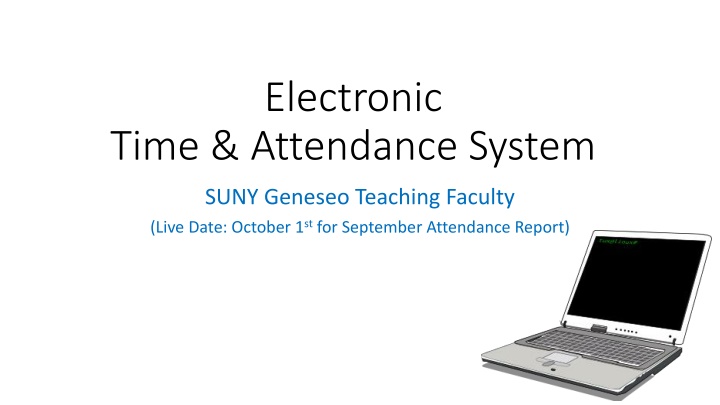 SUNY Geneseo Teaching Faculty Attendance System