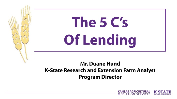Loan Types and the 5 Cs of Credit