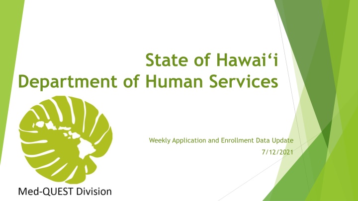 Hawaii Medicaid Enrollment Data Update