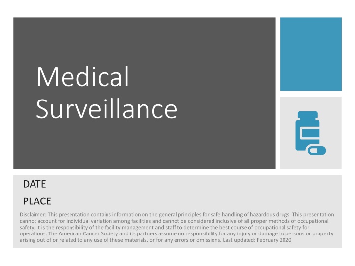 Safe Handling of Hazardous Drugs in Medical Surveillance