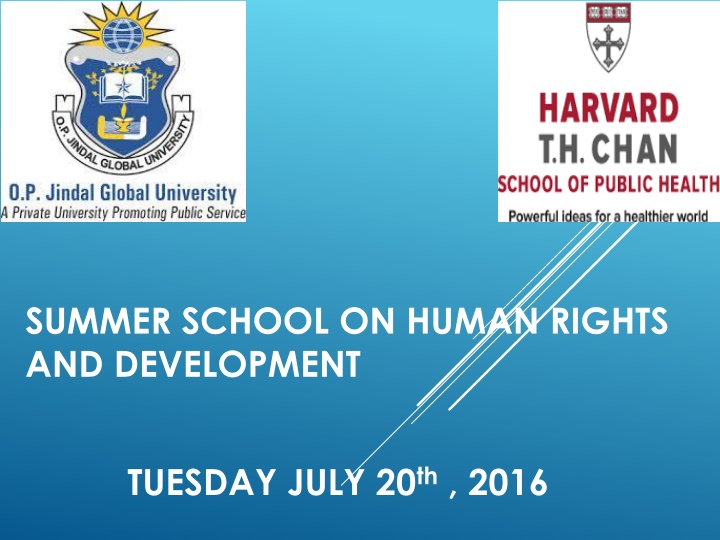 SUMMER SCHOOL ON HUMAN RIGHTS