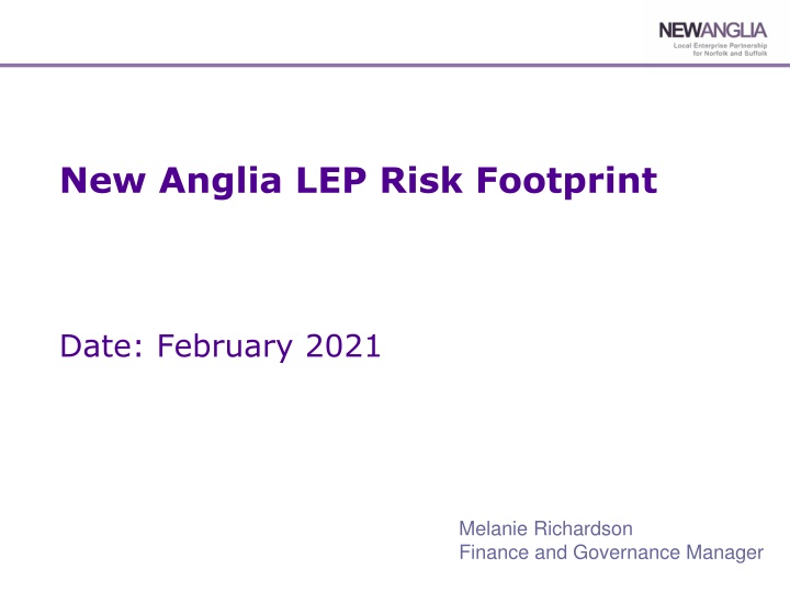 New Anglia LEP Risk Footprint Summary