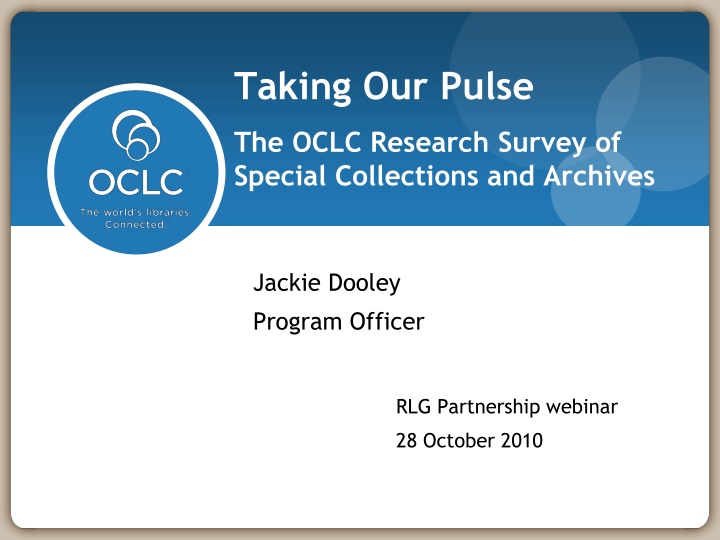 Survey of Special Collections and Archives
