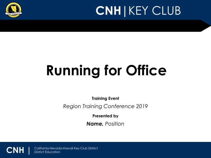 Key Club Positions and Running Tips