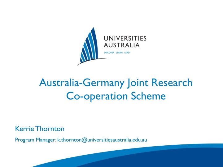 Australia-Germany Joint Research Co-operation Scheme Details