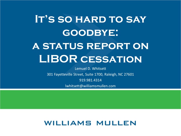 LIBOR Cessation: Key Insights and Transition Plans