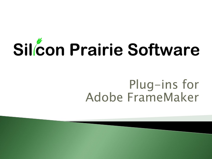 Plug-ins for Adobe FrameMaker