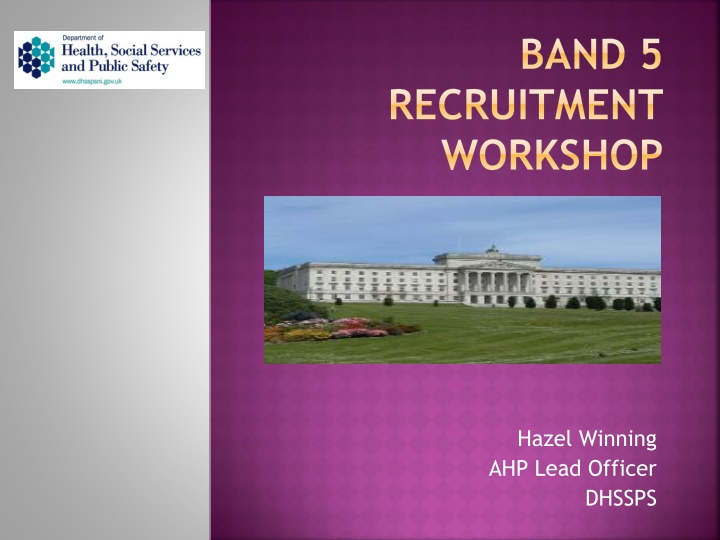 Recruitment Workshop for Band 5 Lead AHP Officer Role