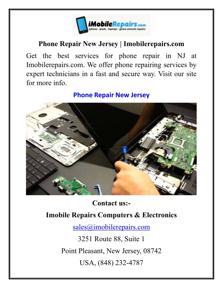 phone repair new jersey imobilerepairs com n.w