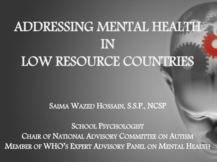 Addressing Mental Health in Low Resource Countries: Challenges and Progress