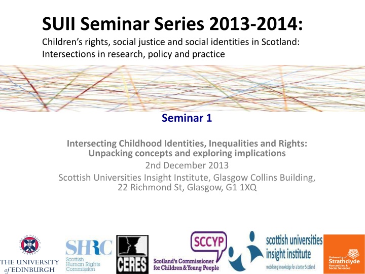 SUII Seminar Series 2013-2014