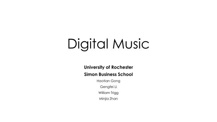 Digital Music Industry Transformation