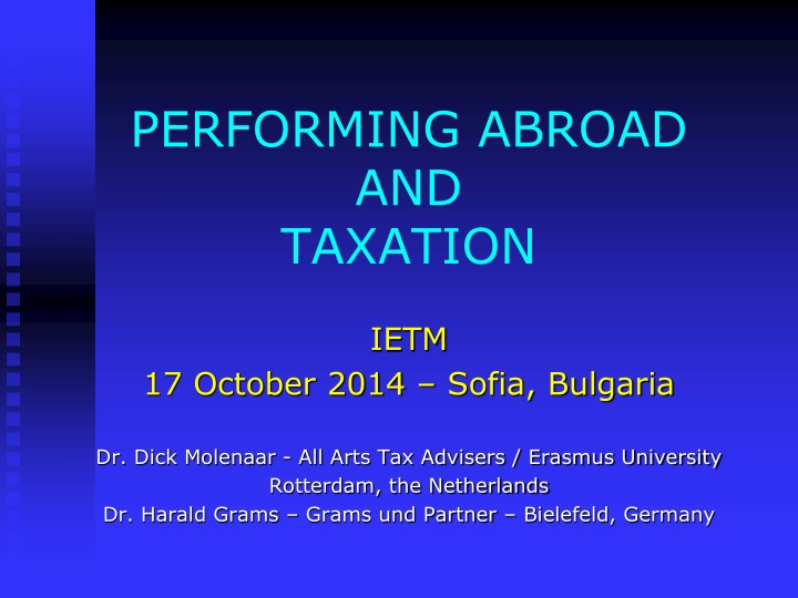 Taxation Rules for Artistes and Sportsmen Abroad