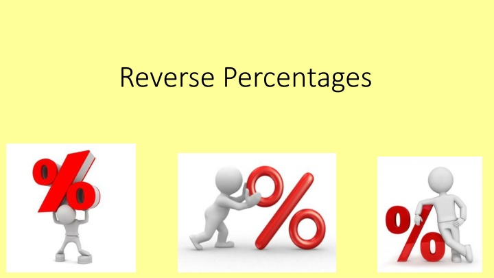 Math Problems with Percentages