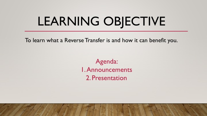Reverse Transfer for Degree Completion