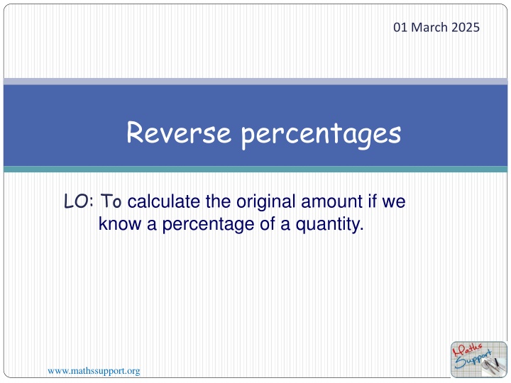 Reverse Percentages: Calculate Original Amounts Easily