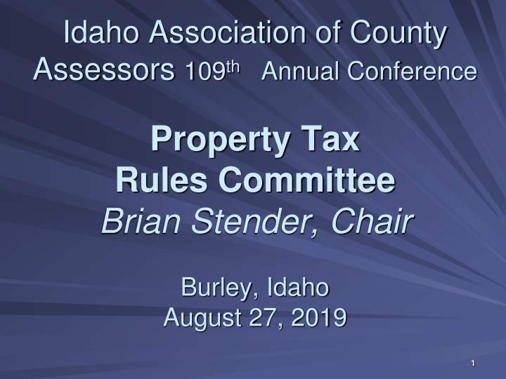 Overview of Idaho Administrative Rules