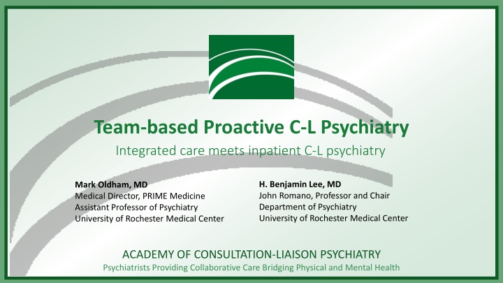Team-based Proactive C-L Psychiatry Integrated Care