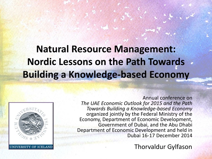 Nordic Lessons on Building a Knowledge-based Economy
