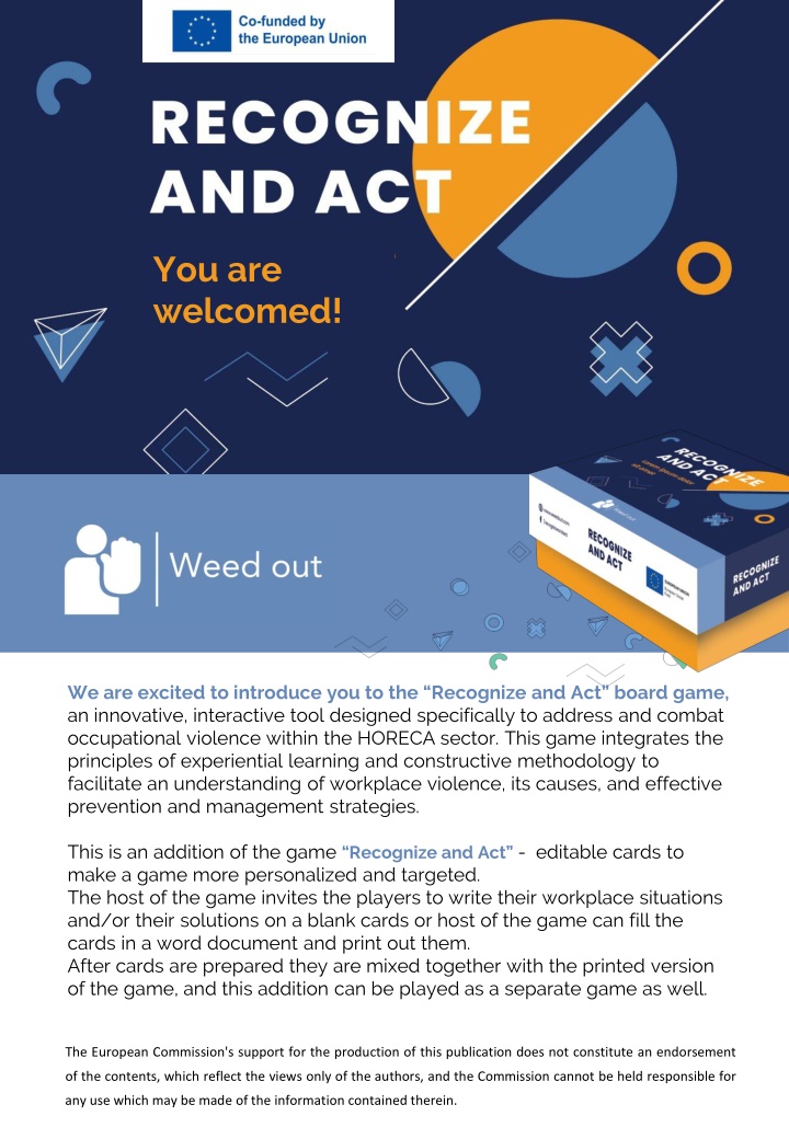Combat Workplace Violence: Recognize & Act Board Game