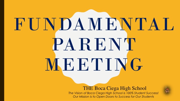 FUNDAMENTAL  PARENT  MEETING