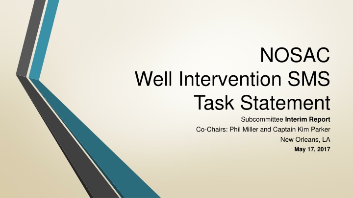 NOSAC Well Intervention SMS Task Interim Report