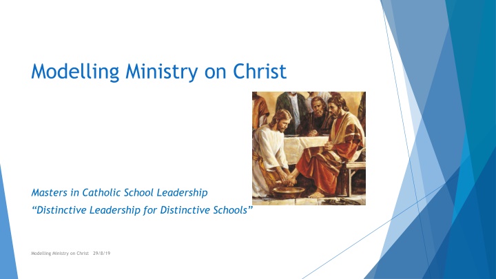 Modelling Ministry on Christ