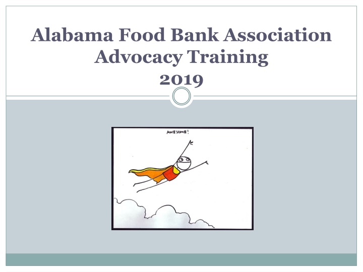 Advocacy Training for Alabama Food Bank Association 2019